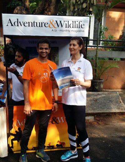 sangeetha actress at adventure & wildlife magazine subscription drive