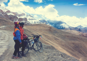 cyclist couple