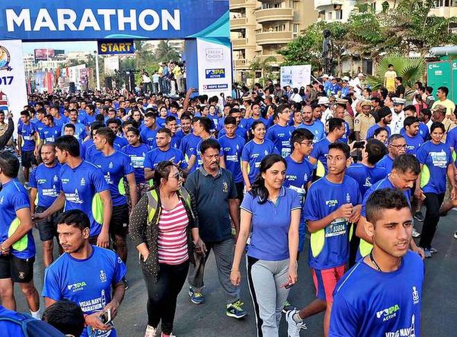 Navy marathon a runaway hit